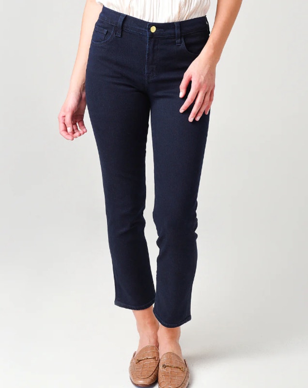 J Brand Adele Mid Rise Straight Leg Jean Concept Dark Wash Sz 29 Nwt $198 {3u20}